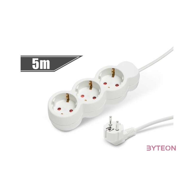 Delight 20234 3-as elosztósor 5m vezetékkel