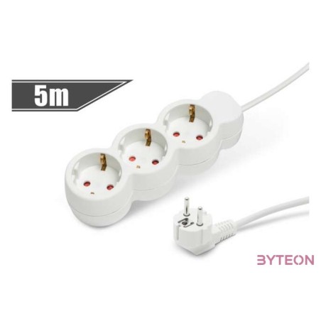 Delight 20234 3-as elosztósor 5m vezetékkel
