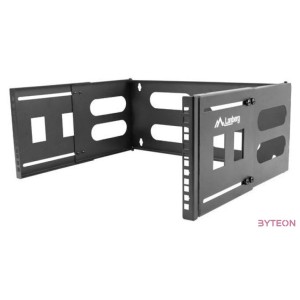 Lanberg FB01-5404-10B 19 4U SZÉL497mm MÉLY400,240mm fekete fali konzol
