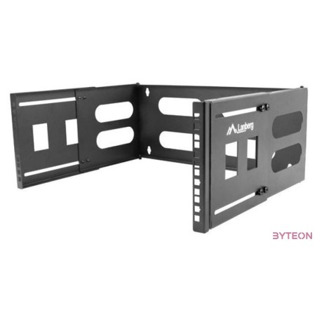 Lanberg FB01-5404-10B 19 4U SZÉL497mm MÉLY400,240mm fekete fali konzol