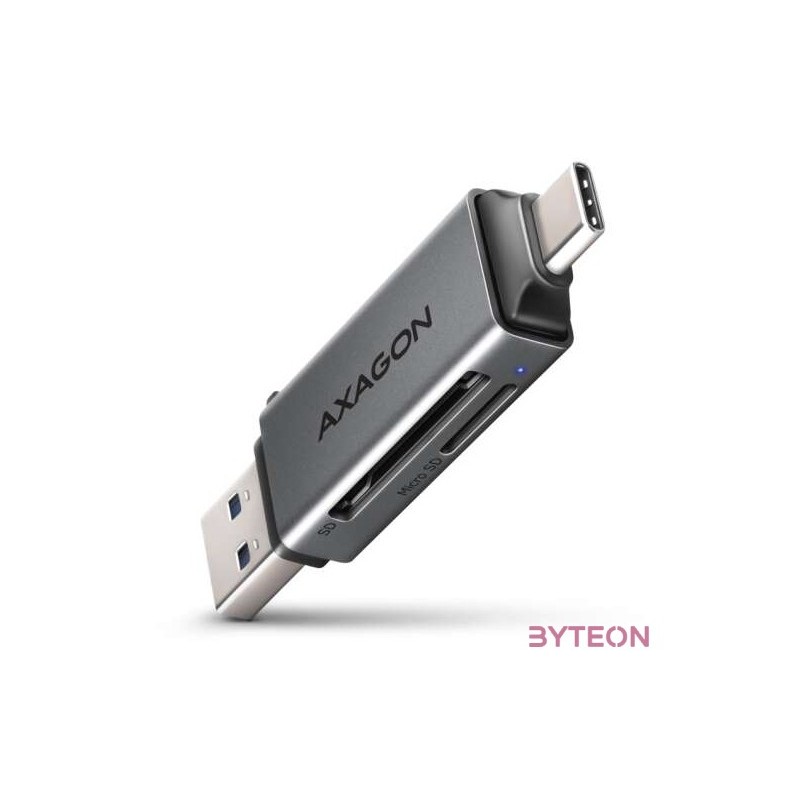 Axagon CRE-DAC Mobil USB 3.2 Gen 1 USB-C  USB-A SD,microSD mini kártyaolvasó