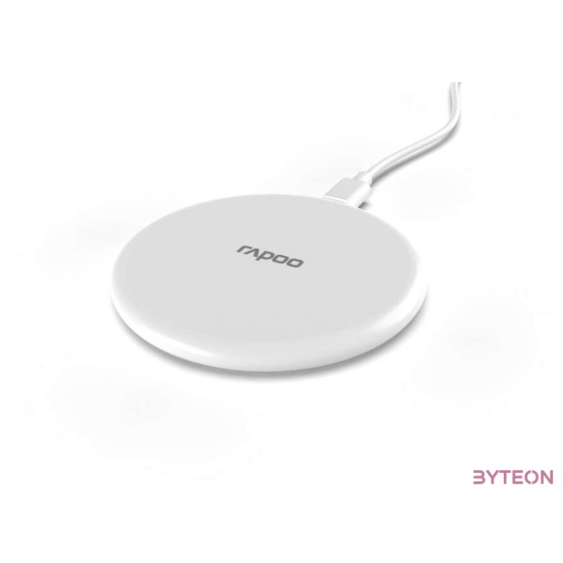 Rapoo 217721 XC105 10W vezeték nélküli fehér mobiltelefon töltő