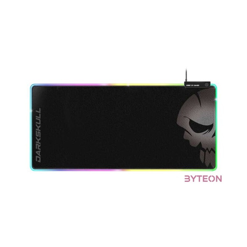 Spirit of Gamer Darkskull RGB XXXL fekete gamer egérpad