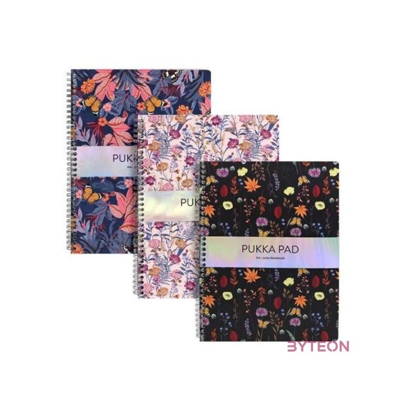 Pukka Pad Jotta Pad Bloom A4 160 oldalas vonalas spirálfüzet