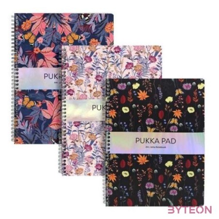 Pukka Pad Jotta Pad Bloom A4 160 oldalas vonalas spirálfüzet