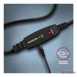 Axagon ADR-220B 20m USB 2.0 A apa - USB B apa aktív repeater kábel