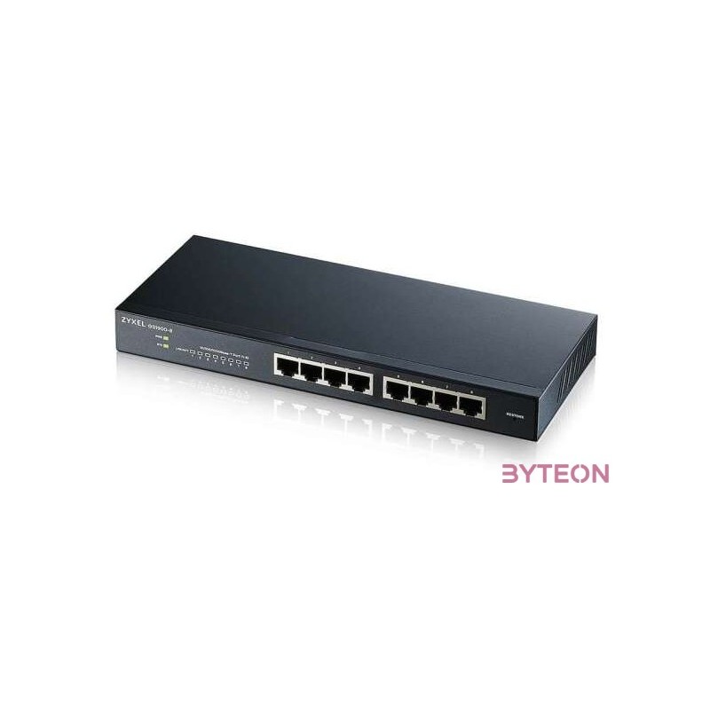 ZyXEL GS1900-8-EU0102F 8x GbE LAN port smart menedzselhető asztali switch