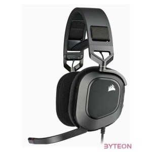 Corsair HS80 RGB USB 7.1 fekete gamer headset