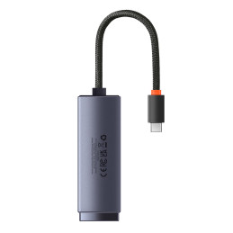 Baseus Lite Series USB-C–RJ45 hálózati adapter (szürke)