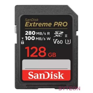 Sandisk 128GB SD Extreme Pro (SDXC Class 10 UHS-II U3) memória kártya