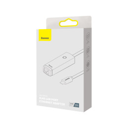 Baseus Lite Series USB-C–RJ45 hálózati adapter (szürke)