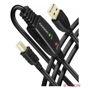 Axagon ADR-220B 20m USB 2.0 A apa - USB B apa aktív repeater kábel