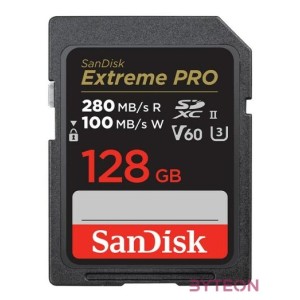 Sandisk 128GB SD Extreme Pro (SDXC Class 10 UHS-II U3) memória kártya