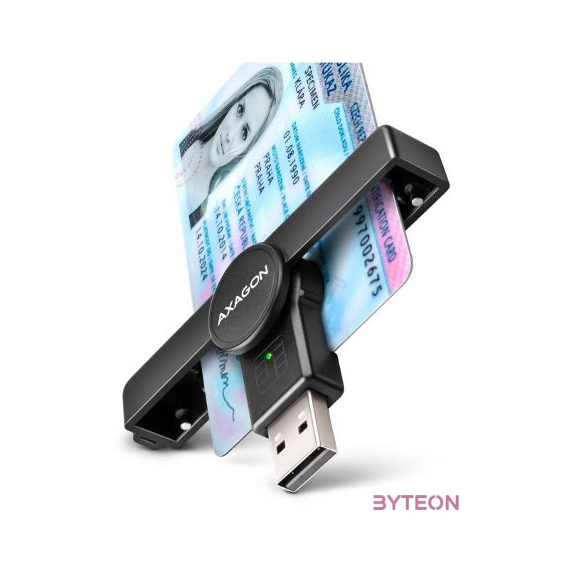 AXAGON CRE-SMPA USB Smart card PocketReader okos kártyaolvasó