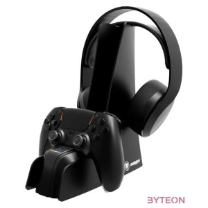 Snakebyte PS5 Dual Charge 5 & Headset Stand fekete töltőállomás