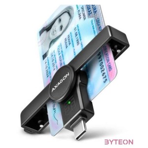 AXAGON CRE-SMPC USB-C Smart card PocketReader okos kártyaolvasó