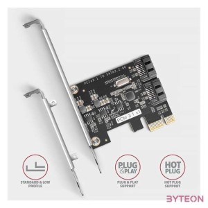 AXAGON PCES-SJ2 2db belső SATAIII portos PCI-Express kártya