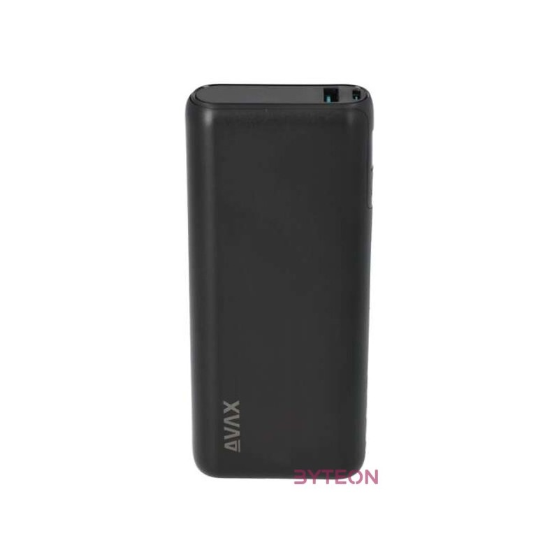 AVAX PB202B VITALITY 20000mAh Type C,PD 65WQC18W gyorstöltő fekete powerbank