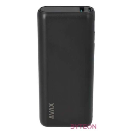 AVAX PB202B VITALITY 20000mAh Type C,PD 65WQC18W gyorstöltő fekete powerbank