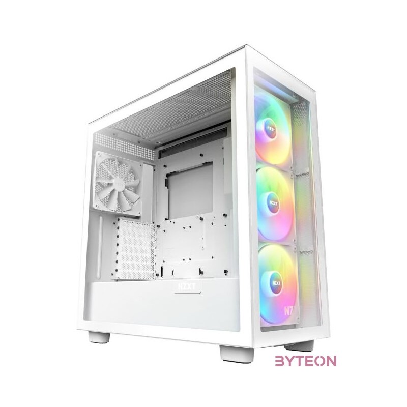 NZXT H7 Elite 2023 Fehér (Táp nélküli) ablakos MATX ház