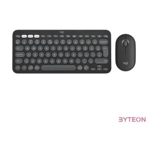 Logitech Pebble 2 Combo for Mac vezeték nélküli grafit billentyűzet  egér