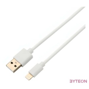 AVAX CB104W PURE 1m 2,1A USB A-Lightning fehér adat- és töltőkábel