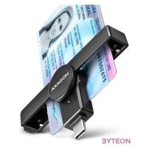 AXAGON CRE-SMPC USB-C Smart card PocketReader okos kártyaolvasó