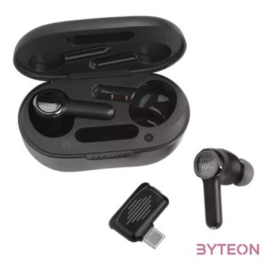 JBL Quantum True Wireless Bluetooth fekete zajszűrős gamer fülhallgató