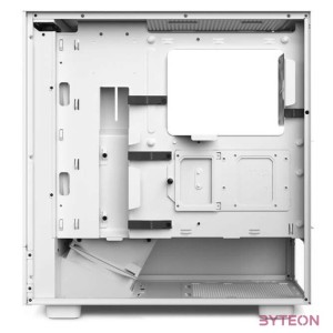 NZXT H5 Flow 2023 RGB Fehér (Táp nélküli) ablakos MATX ház