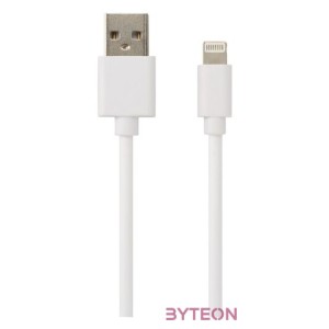 AVAX CB104W PURE 1m 2,1A USB A-Lightning fehér adat- és töltőkábel
