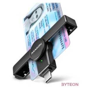 AXAGON CRE-SMPC USB-C Smart card PocketReader okos kártyaolvasó