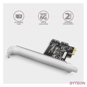 AXAGON PCES-SJ2 2db belső SATAIII portos PCI-Express kártya