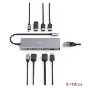 Hama 200142 FIC 9in1 Type-C dokkoló