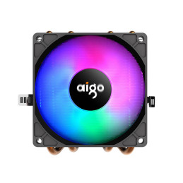 Aigo CC94 Aktív hűtés a processzorhoz RGB (hűtőborda + ventilátor 90x90) fekete