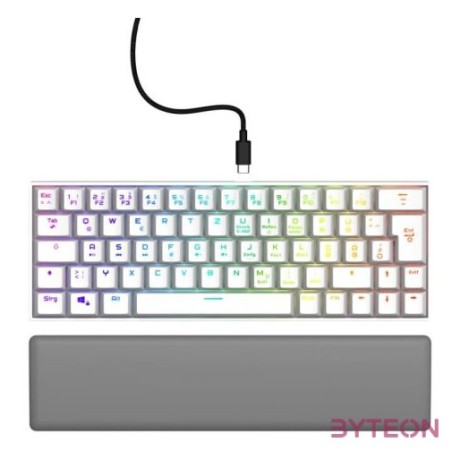 URAGE by Hama 217829 EXODUS 760TKL RGB (red switch) fehér mechanikus billentyűzet