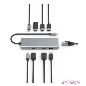 Hama 200142 FIC 9in1 Type-C dokkoló