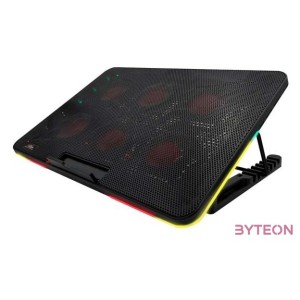 FroggieX FX-PC-P2-R HyperCooling notebook hütőpad telefontartóval