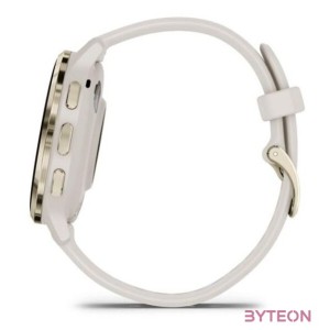 Garmin Venu 3S elefántcsont krémarany, szilikon szíjjal okosóra