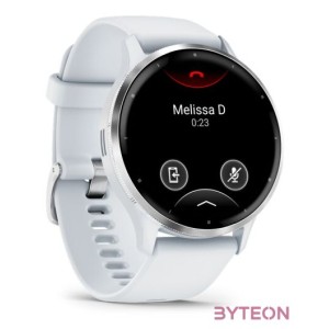 Garmin Venu 3 homokkő, ezüst kerettel, szilikon szíjjal okosóra