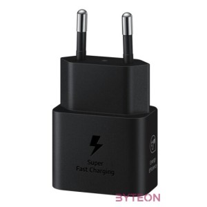 Samsung EP-T2510XBEGEU 25W fekete hálózati töltő  Type-C kábel