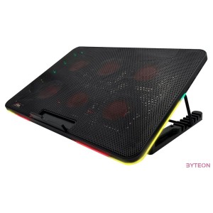 FroggieX FX-PC-P2-R HyperCooling notebook hütőpad telefontartóval