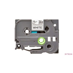 Brother TZE-S241 (18mm, 8m) laminált szalag - Fehér