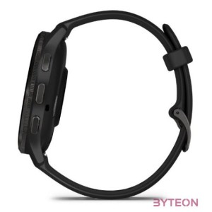 Garmin Venu 3 fekete, fekete kerettel, szilikon szíjjal okosóra