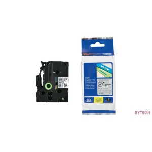 Brother TZE-M951 (24mm, 8m) laminált szalag - Ezüst