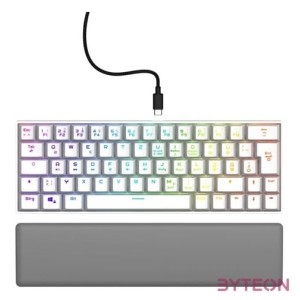 URAGE by Hama 217829 EXODUS 760TKL RGB (red switch) fehér mechanikus billentyűzet