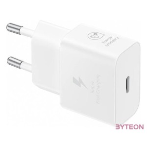 Samsung EP-T2510XWEGEU 25W fehér hálózati töltő  Type-C kábel