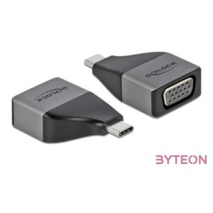 Delock 64002 USB Type-C apa  VGA anya 1080p kompakt kialakítású adapter