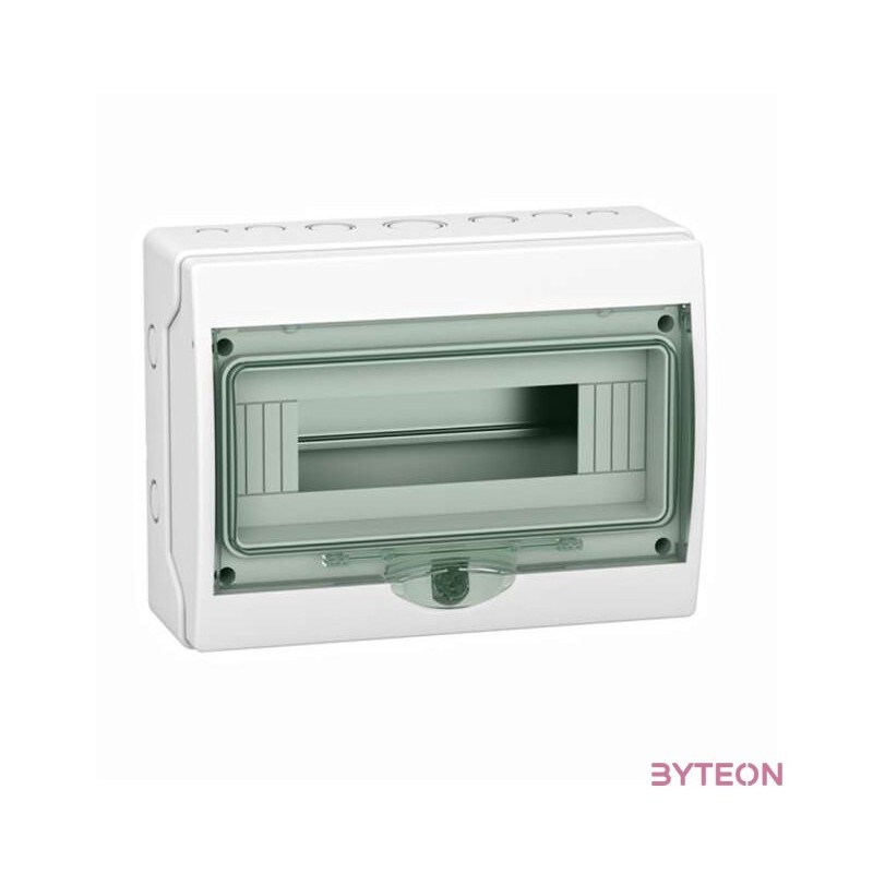 Schneider 13444 Kaedra 1x12 modul,falon kívüli,átlátszó ajtó,szürke mini elosztó