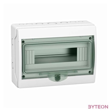 Schneider 13444 Kaedra 1x12 modul,falon kívüli,átlátszó ajtó,szürke mini elosztó