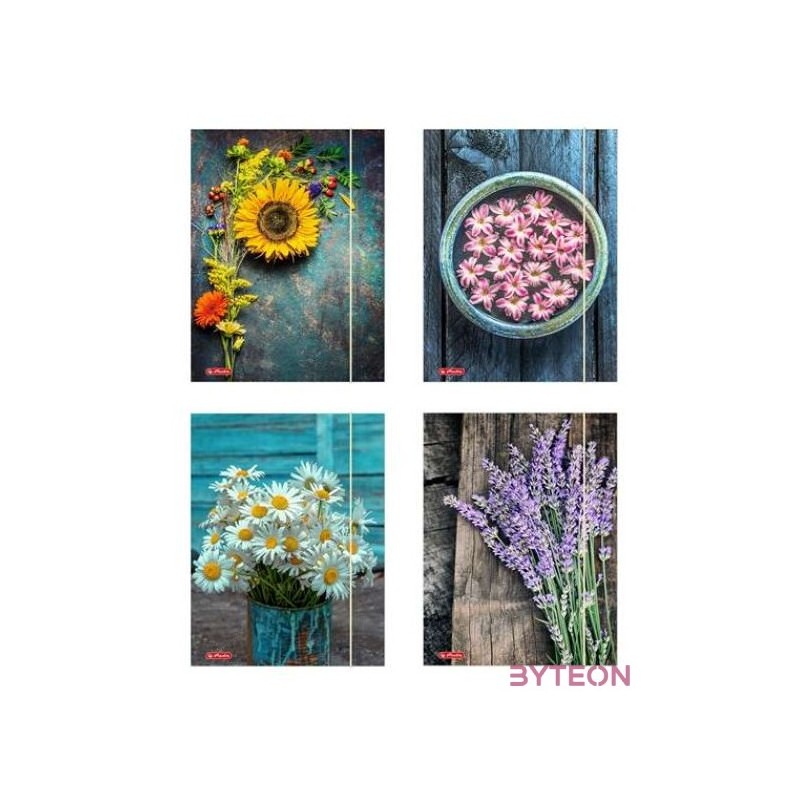 Herlitz Flower A4 gumis mappa